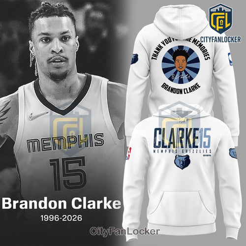 Brandon Clarke Memphis Grizzlies NBA White Hoodie