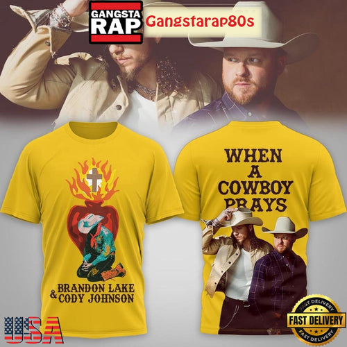 Brandon Lake & Cody Johnson When A Cowboy Prays 3D Shirt