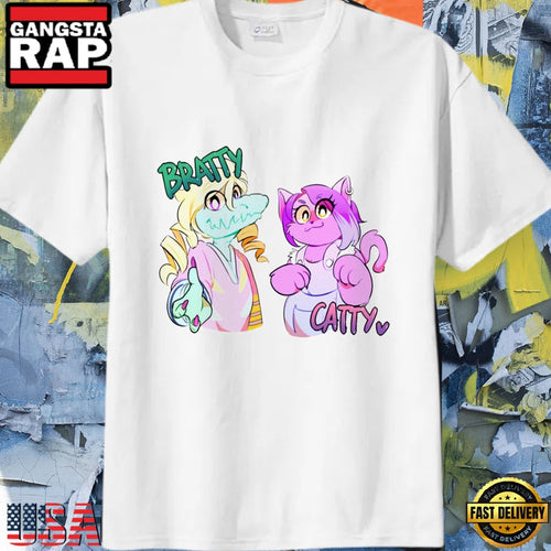 Bratty And Catty By Dinzeeyz White Shirt