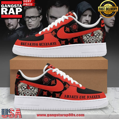 Breaking Benjamin Rock Band Limited Air Force 1 Running Sneakers Shoes