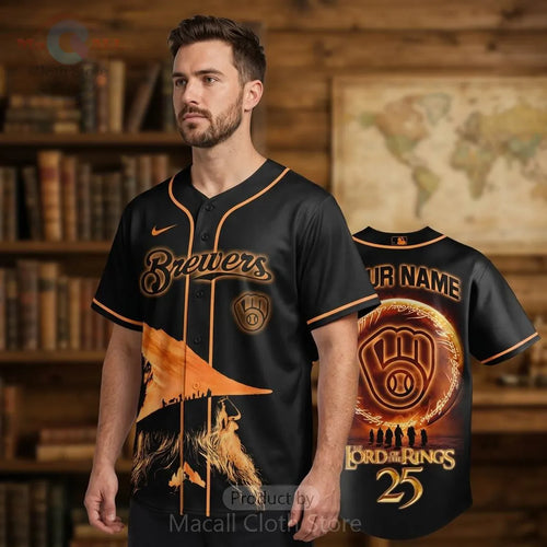 Brewers Lord Of The Rings 25th Anniversary Custom Baseball Jersey