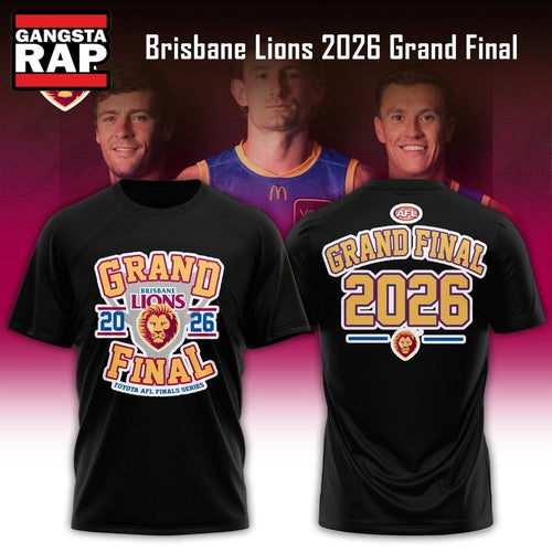 Brisbane Lions 2026 Grand Final Black T Shirt