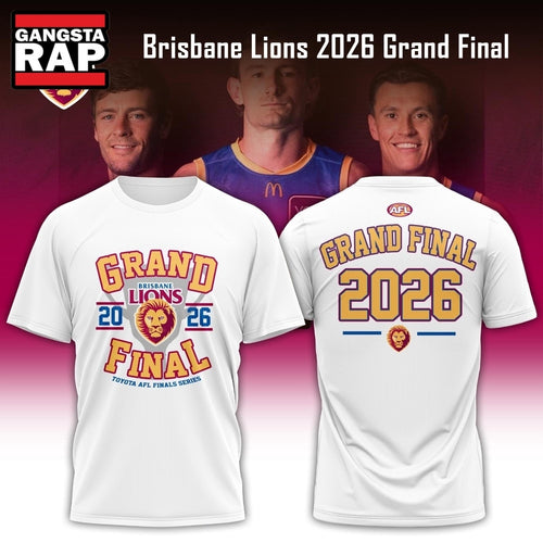 Brisbane Lions 2026 Grand Final White T Shirt