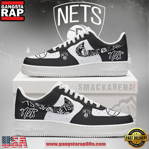 Brooklyn Nets NBA New 2026 Version Air Force 1 Sneakers Shoes