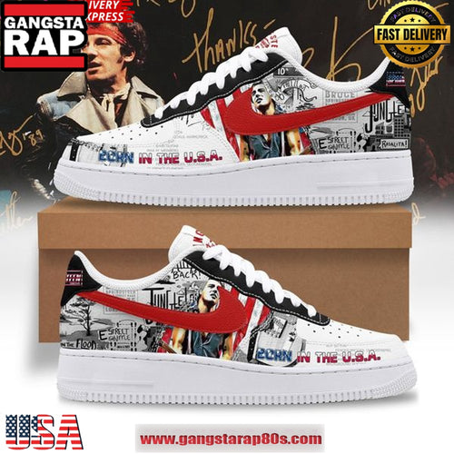 Bruce Springsteen Limited Edition Air Force 1 Sneakers Shoes
