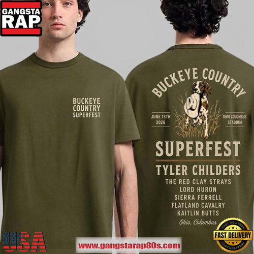 Buckeye Country Superfest 2026 x Ohio State Buckeyes Football T Shirt