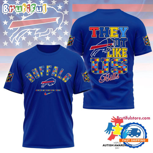 Buffalo Bills 2026 NFL Autism Awareness Month All Over Print Shirt