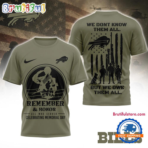 Buffalo Bills 2026 NFL Celebrating Memorial Day Limited 3D Shirt