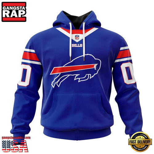 NFL Buffalo Bills Alternate Design Concept All Over Print Hoodie