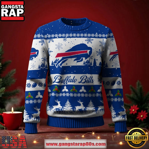 Buffalo Bills NFL Holiday Spirit Ugly Christmas Sweater