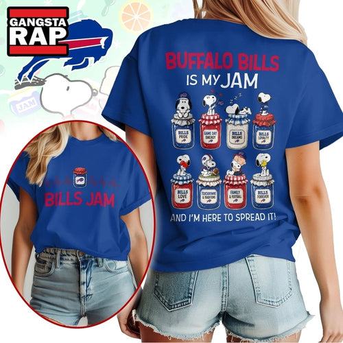 Buffalo Bills NFL Jam Snoopy Peanuts Football Fan 3D Shirt, Football New Design Shirt Hoodie T-Shirt