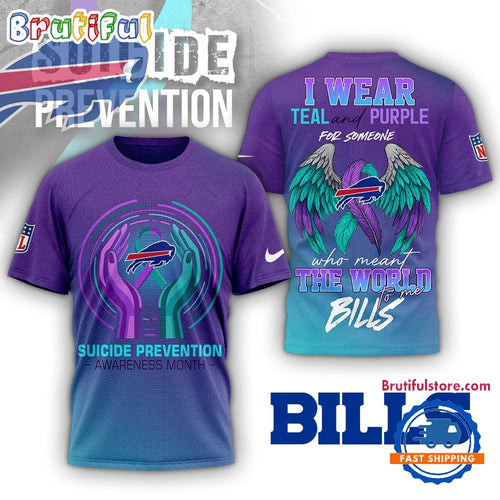 Buffalo Bills NFL National Suicide Prevention Month 3D Shirt