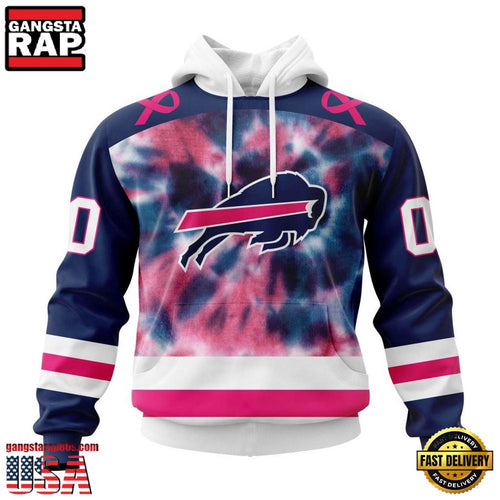 NFL Buffalo Bills Pink Fight Breast Cancer All Over Print Hoodie