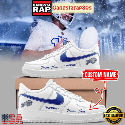 Buffalo Bills Rivalries Cold Front Custom Air Force 1 Sneakers Shoes
