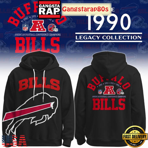 Buffalo Bills Vintage 1990 Legacy Collection Unisex Hoodie