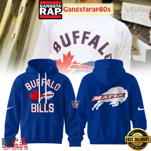 Buffalo Bills x Toronto Maple Leafs Peace Blue 3D Hoodie
