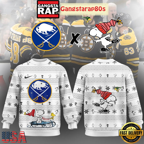Buffalo Sabres x Snoopy Winter 2025 Ugly Xmas Sweater