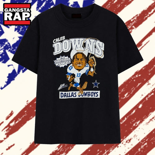Caleb Downs The Quarterback Wrangler Dallas Cowboys T Shirt