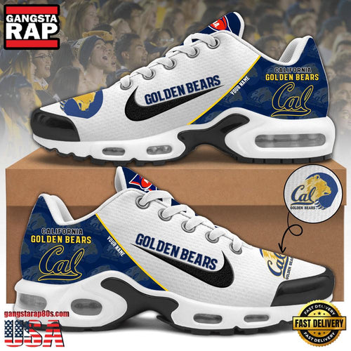 NCAA Custom Name California Golden Bears Football Mascot Symbol Air Max Plus Shoes Running Sneakers