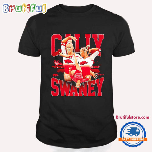 Cally Swaney Arkansas Gymnastics Player Collage 2025 T Shirt