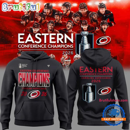 Carolina Hurricanes 2025-26 Eastern Conference Champions Hoodie
