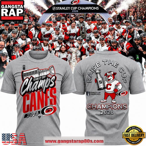Carolina Hurricanes Big & Tall Locker Room 2026 Stanley Cup Champions T Shirt