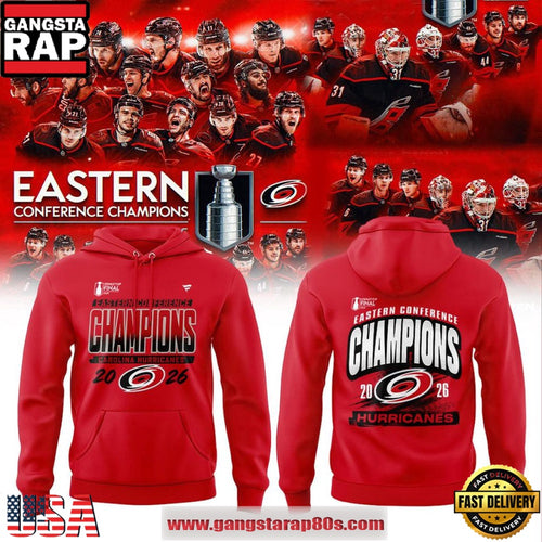 Carolina Hurricanes Eastern Conference Champions 2026 Hockey Team Pride Hoodie