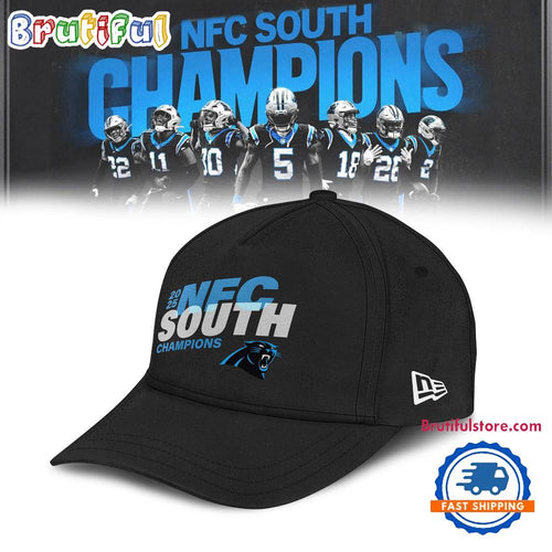 Carolina Panthers 2025 NFC South Division Champions Locker Room Classic Cap