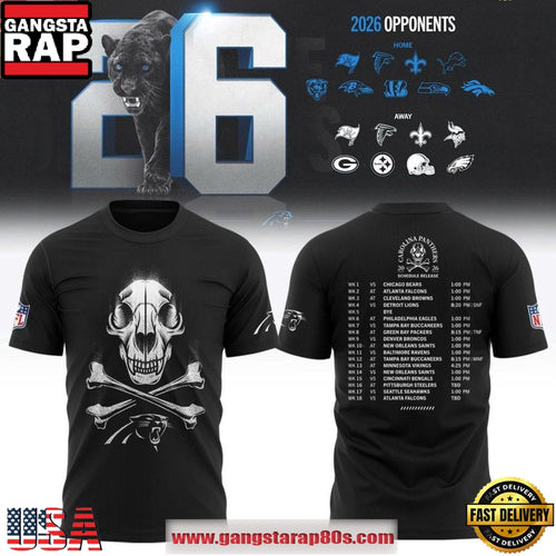 Carolina Panthers 2026 Schedule New Season Unisex T-Shirt