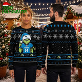 Carolina Panthers Grinch Sarah 14 Football Jersey Ugly Christmas Sweater