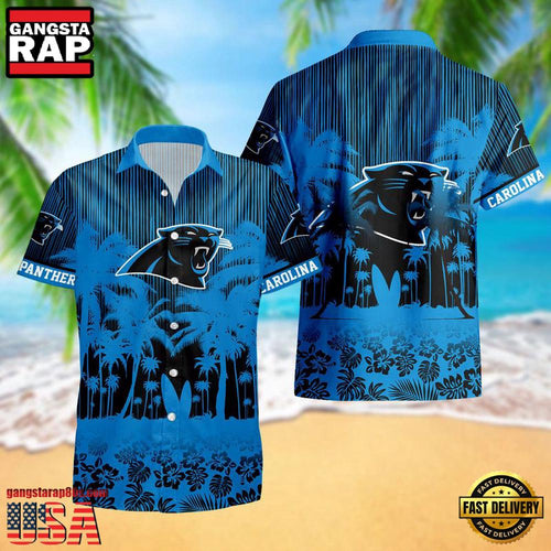 NFL Carolina Panthers New Design Aloha Hawaii Shirt