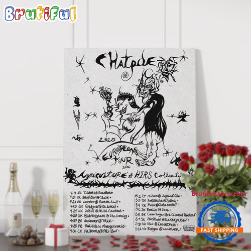 Chat Pile European Tour UK 2025 Poster Canvas Art