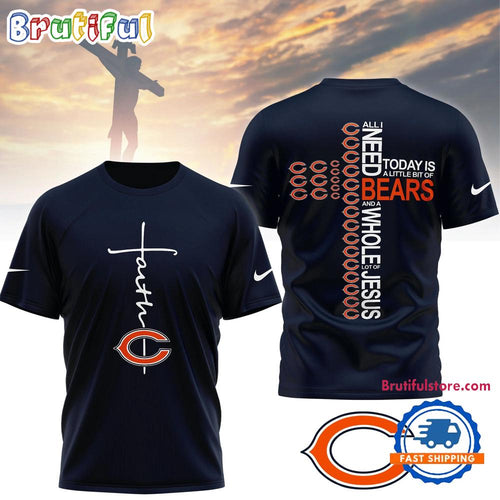 Chicago Bears 2026 NFL Faith Love Special New 3D Shirt
