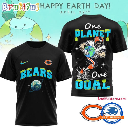 Chicago Bears 2026 NFL x Earth Day Limited Edition 3D T Shirt