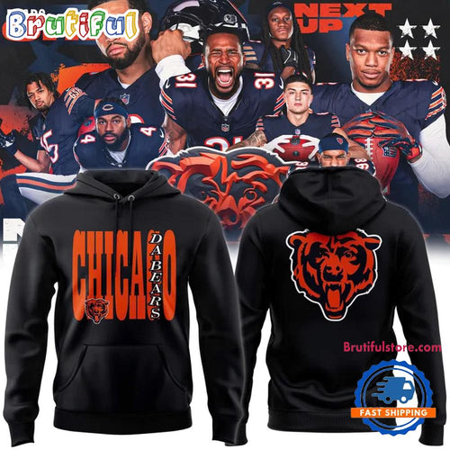 Chicago Bears ’47 Navy Stacked Sydney Black Hoodie Shirt