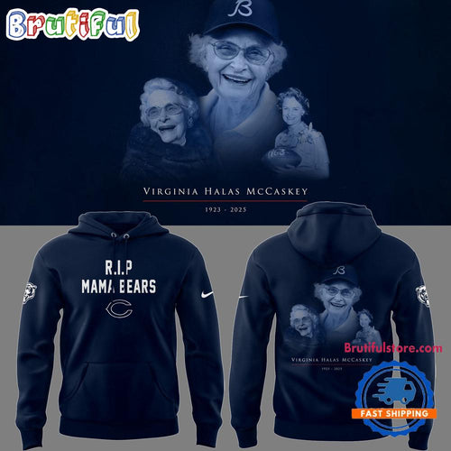 Chicago Bears NFL 2025 R.I.P Virginia Halas McCaskey Hoodie Shirt