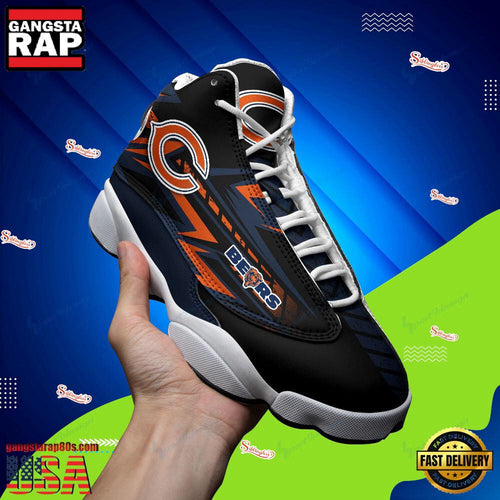 NFL Chicago Bears New Design Air Jordan 13 Running Sneakers Shoes For Fans