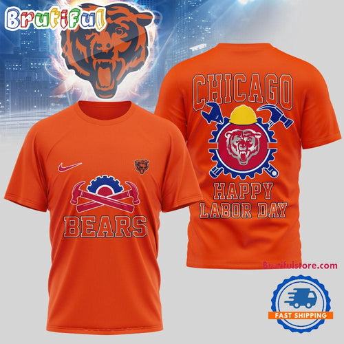Chicago Bears NFL Happy Labor Day 2025 Uniesx 3D Shirt