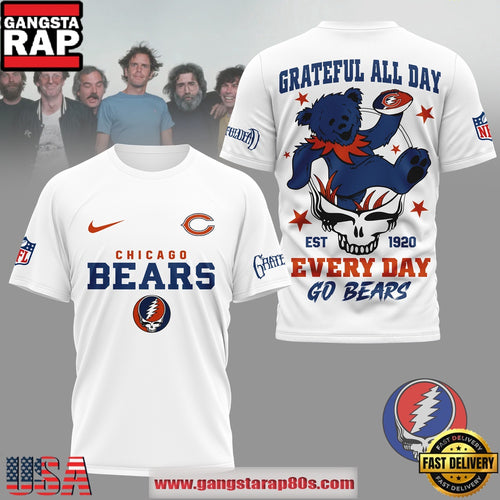 Chicago Bears NFL x Grateful Dead All Day Vintage T-Shirt