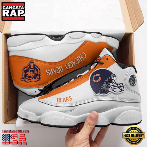 NFL Chicago Bears Team New Design Air Jordan 13 Running Sneakers Shoes