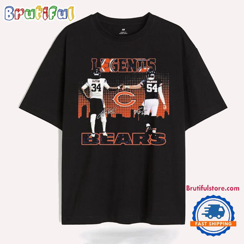 Chicago Bears The Legends Walter Payton Brian Urlacher T Shirt