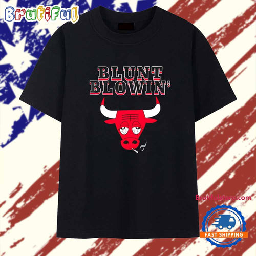 Chicago Bulls Logo Basketball Blunt Blowin T Shirt