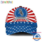 Chicago White Sox American Flag Pattern Independence Day Baseball Cap