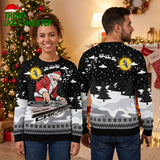 Chicago White Sox DJ Santa With Turntables Ugly Christmas Sweater