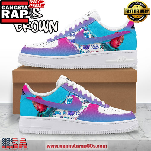 Chris Brown Rap God New Design Air Force 1 Sneakers Shoes