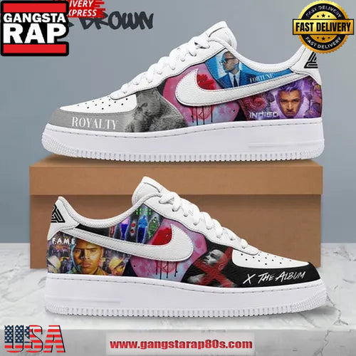 Chris Brown x The Album Limited Edition Air Force 1 Sneakers Shoes