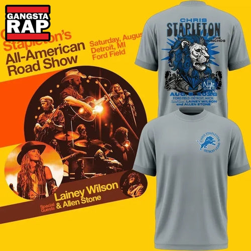 Chris Stapleton Show x Detroit Lions 2026 T Shirt , Music Trend Shirt