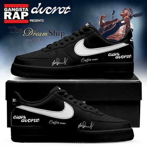 Cian Ducrot The Dream Ship Tour 2026 Signature Black Air Force 1 Shoes , Music Trending Shoes