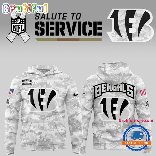 Cincinnati Bengals 2024 Salute to Service Hoodie