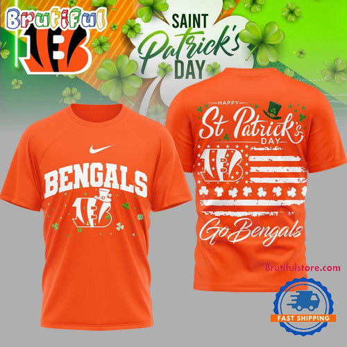Cincinnati Bengals 2026 NFL St. Patricks Day Special New 3D Shirt